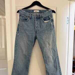 Abercrombie & Fitch Low Rise Baggy Jeans – Size 27 / 4 – Light Wash